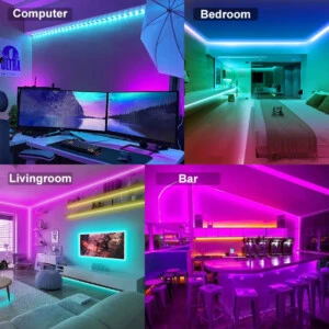 Smart rgb led ljusslinga med app fjärrkontroll 5m