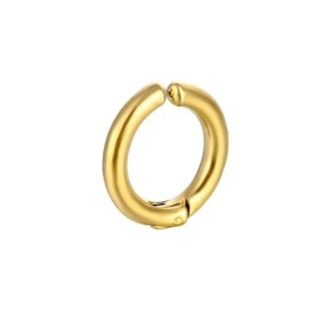 Fake piercing örhänge utan hål tjock ring guld 10mm
