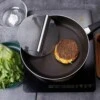 Runt smashjärn för burgare av rostfritt stål