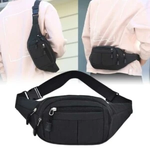 Midjeväska cross body bag svart