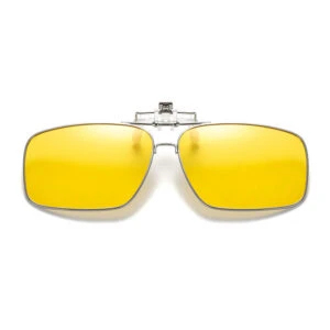 Uppfällbara Metall Clip-on Solglasögon Flip Up Night Vision