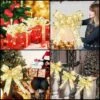 Julgransbelysning led ljusslinga | julbelysning för julgran och paket | batteridriven