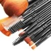 Sminkborstar 12-pack med fodral