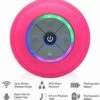 Vattentät duschhögtalare med rgb led - bluetooth högtalare med sugkopp