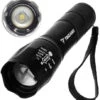 Uppladdningsbar ficklampa zoom t6 cree led 5w