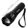 Uppladdningsbar ficklampa zoom t6 cree led 5w
