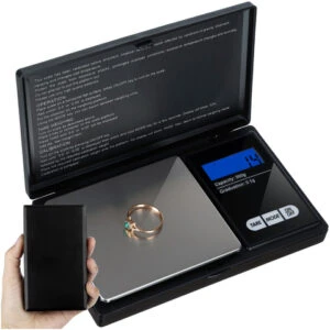 Hopfällbar Digital Fickvåg | Hög Precision Smyckesvåg 0.1-500g