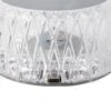 Uppladdningsbar kristall bordslampa touch led rgb med usb och fjärrkontroll